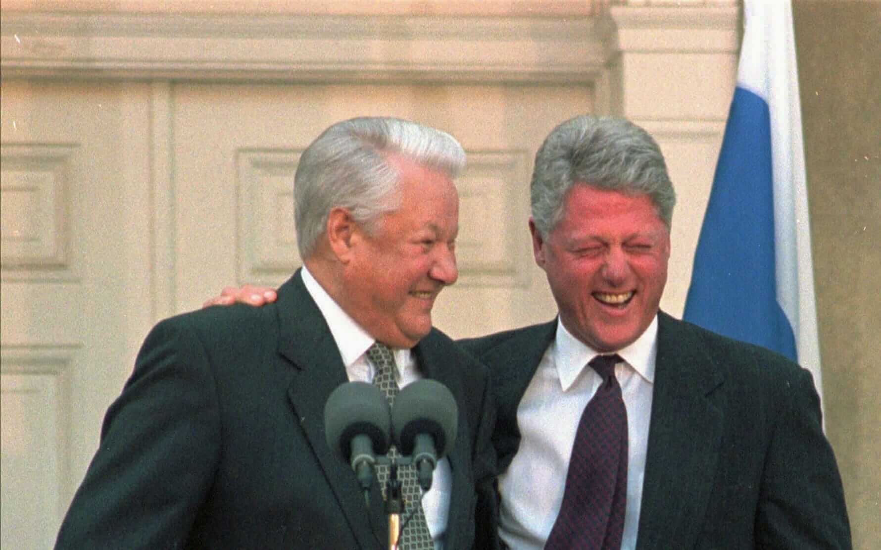 Boris Yeltsin ve Bill Clinton