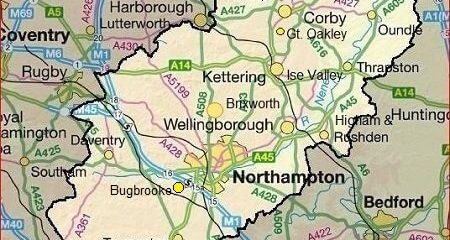 Index Of Wp Content Uploads 2018 02   Northamptonshire Map 450x240 